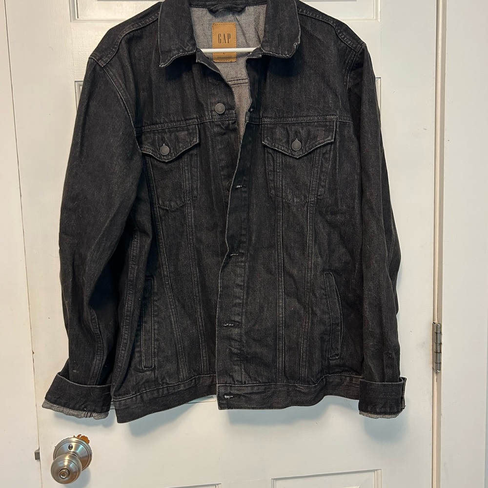 GAP Men's Charcoal Denim Jacket